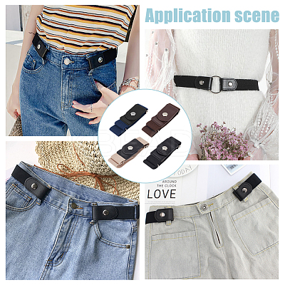 12Pcs PU Leather Elastic Invisible Belt FIND-WR0010-33-1