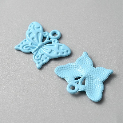 Baking Paint Alloy Pendants FIND-TAC0011-82C-1