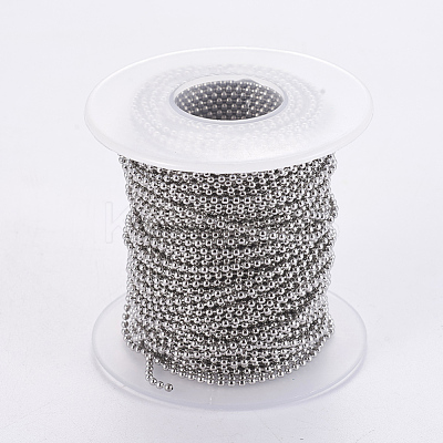 Tarnish Resistant 304 Stainless Steel Ball Chains CHS-F005-04P-A-1