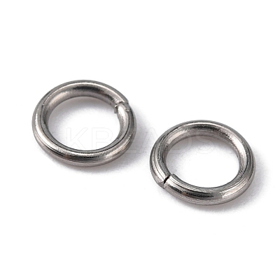 Tarnish Resistant 304 Stainless Steel Open Jump Rings STAS-Q186-02-6x1mm-1