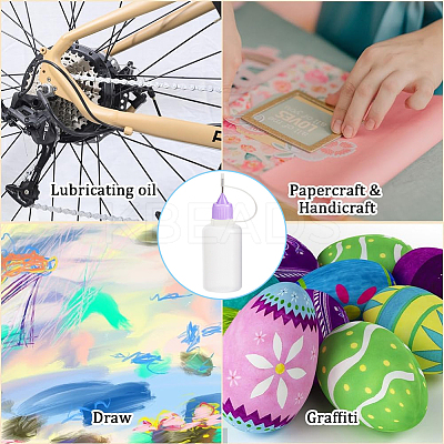 18pcs 6 colors Plastic Glue Liquid Container AJEW-GF0009-55A-1