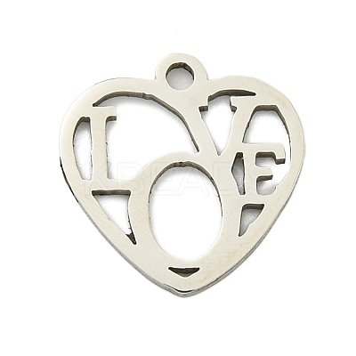 Non-Tarnish 201 Stainless Steel Charms STAS-M015-29P-1