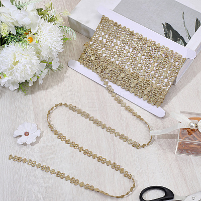 7.5Yards Polyester Lace Trims SRIB-GF0001-54C-1