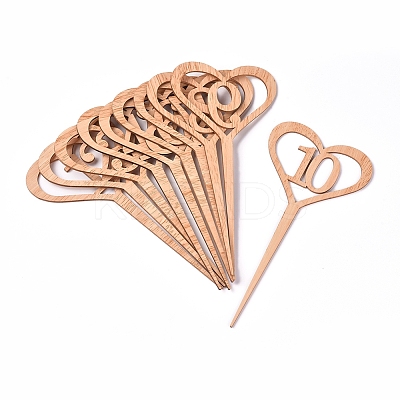 Table Number Card AJEW-WH0021-26A-1