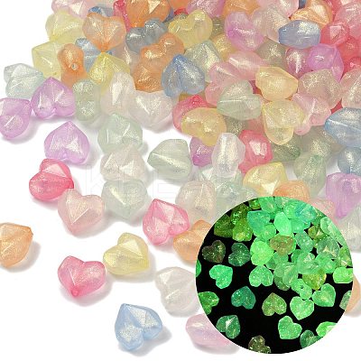 Luminous Transparent Acrylic Beads OACR-B031-13-1