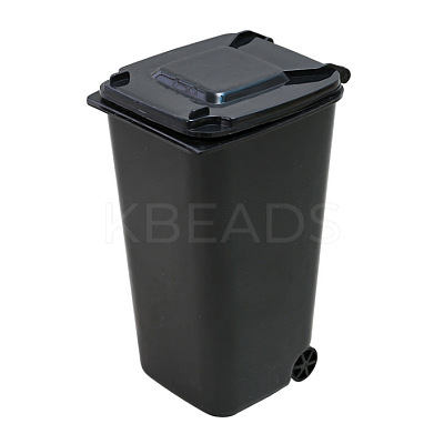 Mini Trash Can Shape Plastic Multi-function Pen & Pencil Holders OFST-PW0004-12A-1