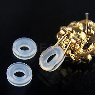 Comfort Plastic Pads for French Clip Earrings KY-E008-01-1