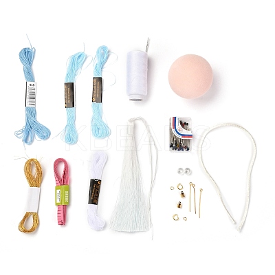 DIY Embroidery Temari Ball Kits DIY-I064-B02-1