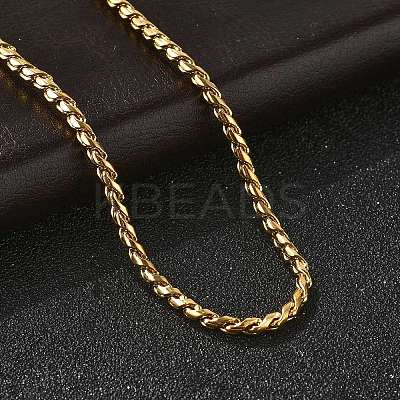 304 Stainless Steel Rope Chain Necklaces for Women NJEW-Q026-02G-1