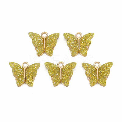 Resin Pendants PALLOY-T081-01-RS-1