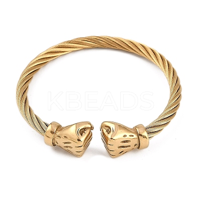 Ion Plating(IP) 304 Stainless Steel Bangles for Women STAS-M023-19E-1