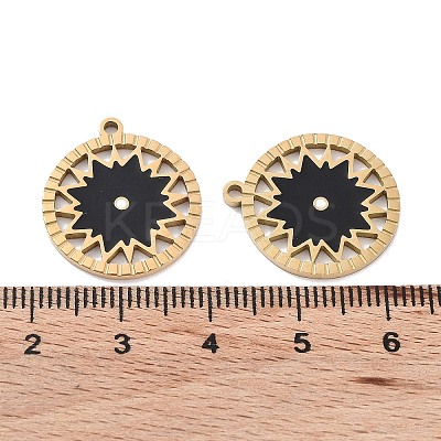 Ion Plating(IP) 304 Stainless Steel Pendants STAS-P339-08G-02-1