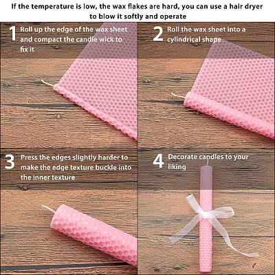 Beeswax Honeycomb Sheets DIY-WH0162-55B-07-1