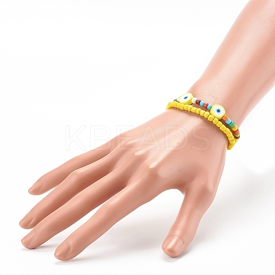 Glass Seed Beads Stretch Bracelets BJEW-JB06291-01-1