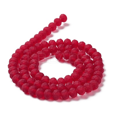 Transparent Glass Beads Strands LS-EGLA-A034-T8mm-MD07-1