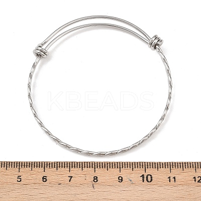 304 Stainless Steel Expandable Bangles for Women STAS-XCP0001-95-1