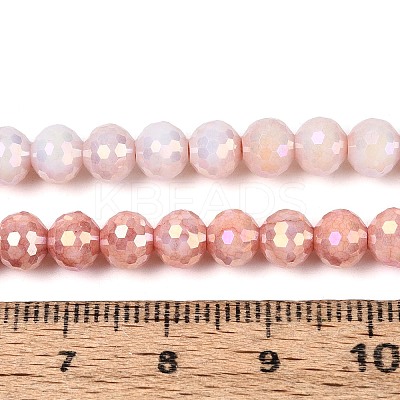 Anti-Tarnish Electroplate Glass Beads Strands GLAA-N056-6mm-07-1