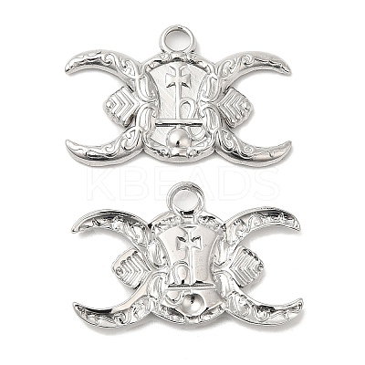 Non-Tarnish 304 Stainless Steel Pendants STAS-Z041-26P-1