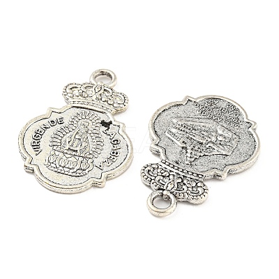 Tibetan Style Alloy Pendants TIBE-P001-32AS-1