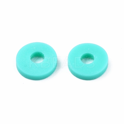 Handmade Polymer Clay Beads Strands CLAY-R089-6mm-T02B-34-1