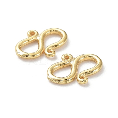 Brass S-Hook Clasps KK-R149-05G-1