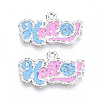 Alloy Enamel Sports Pendants ENAM-T022-65P-1