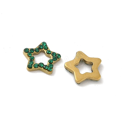 304 Stainless Steel Rhinestone Cabochons STAS-A057-04G-E01-1