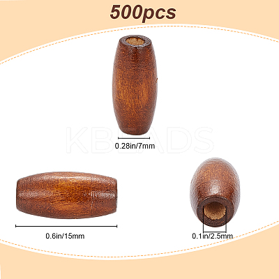 500Pcs Natural Wood Beads WOOD-GF0001-95-1