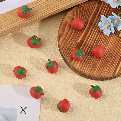 10Pcs Plastic Apple Toy KY-CA0001-55-1