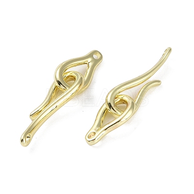 Brass Hook and Eye Clasps LS-KK-B087-18G-1