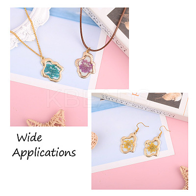 12Pcs 6 Colors Epoxy Resin Pendants RESI-CD0001-05-1