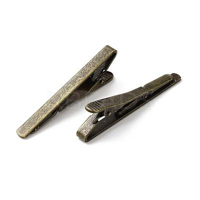 Rack Plating Brass Alligator Hair Clip Findings KK-H453-02-1