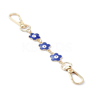 Alloy Enamel Evil Eye Flower Link Bag Strap FIND-YW00004-1