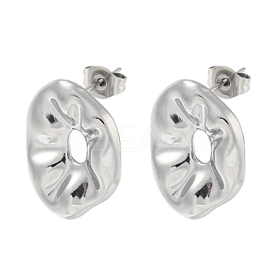 Non-Tarnish 304 Stainless Steel Stud Earrings EJEW-R157-12P-1