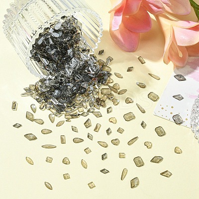 Transparent Flat Back Glass Rhinestone Cabochons MRMJ-T063-369A-1