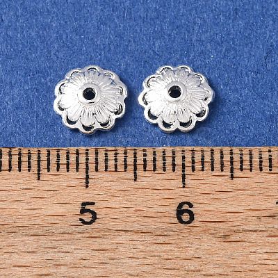 Brass Bead Caps KK-C157-03E-S-1