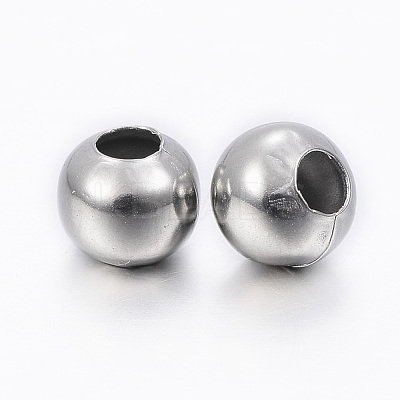 Tarnish Resistant 304 Stainless Steel Beads STAS-H396-D-08P-1