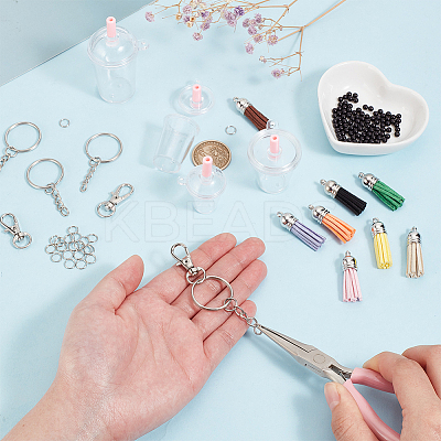DIY Blank Coke Cup Keychain Making Kit DIY-AR0003-65-1