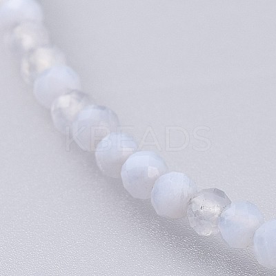 Natural Blue Lace Agate Beaded Necklaces NJEW-JN02492-04-1
