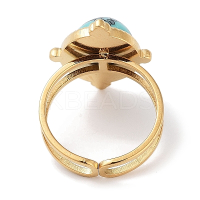 Ion Plating(IP) 304 Stainless Steel Ring RJEW-B059-06G-03-1