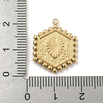 201 Stainless Steel Pendants STAS-R227-01F-G-1