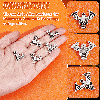 40Pcs Tibetan Style Alloy Pendants FIND-UN0004-23-1