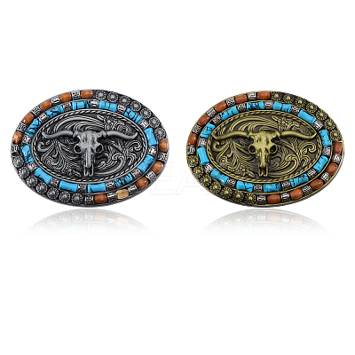 2Pcs 2 Colors Alloy Belt Buckles FIND-CA0010-32-1
