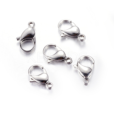 Tarnish Resistant 304 Stainless Steel Lobster Claw Clasps LS-STAS-AB19-1