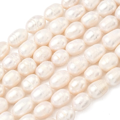 Natural Cultured Freshwater Pearl Beads Strands PEAR-D003-01D-10-1