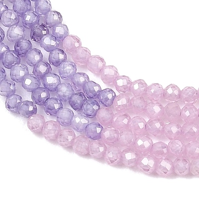 Cubic Zirconia Beads Strands ZIRC-P125-2mm-02-1
