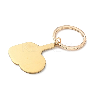 Printed 201 Stainless Steel Paddle Keychains KEYC-H021-01G-1