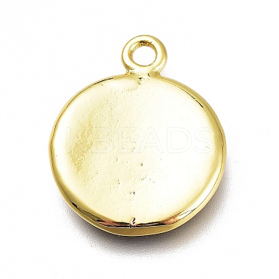 Brass Enamel Pendants KK-H103-02G-G-1