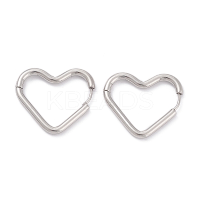 Tarnish Resistant 201 Stainless Steel Hoop Earrings STAS-D451-36P-1