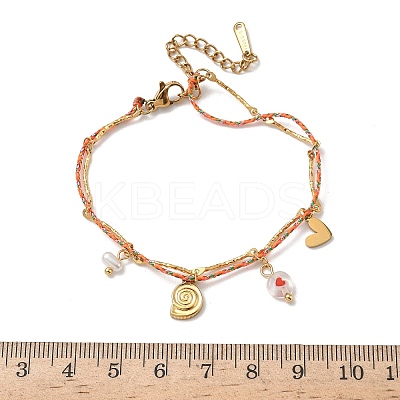 304 Stainless Steel Bar Link Chain Charm Bracelets LS-BJEW-A053-02G-1